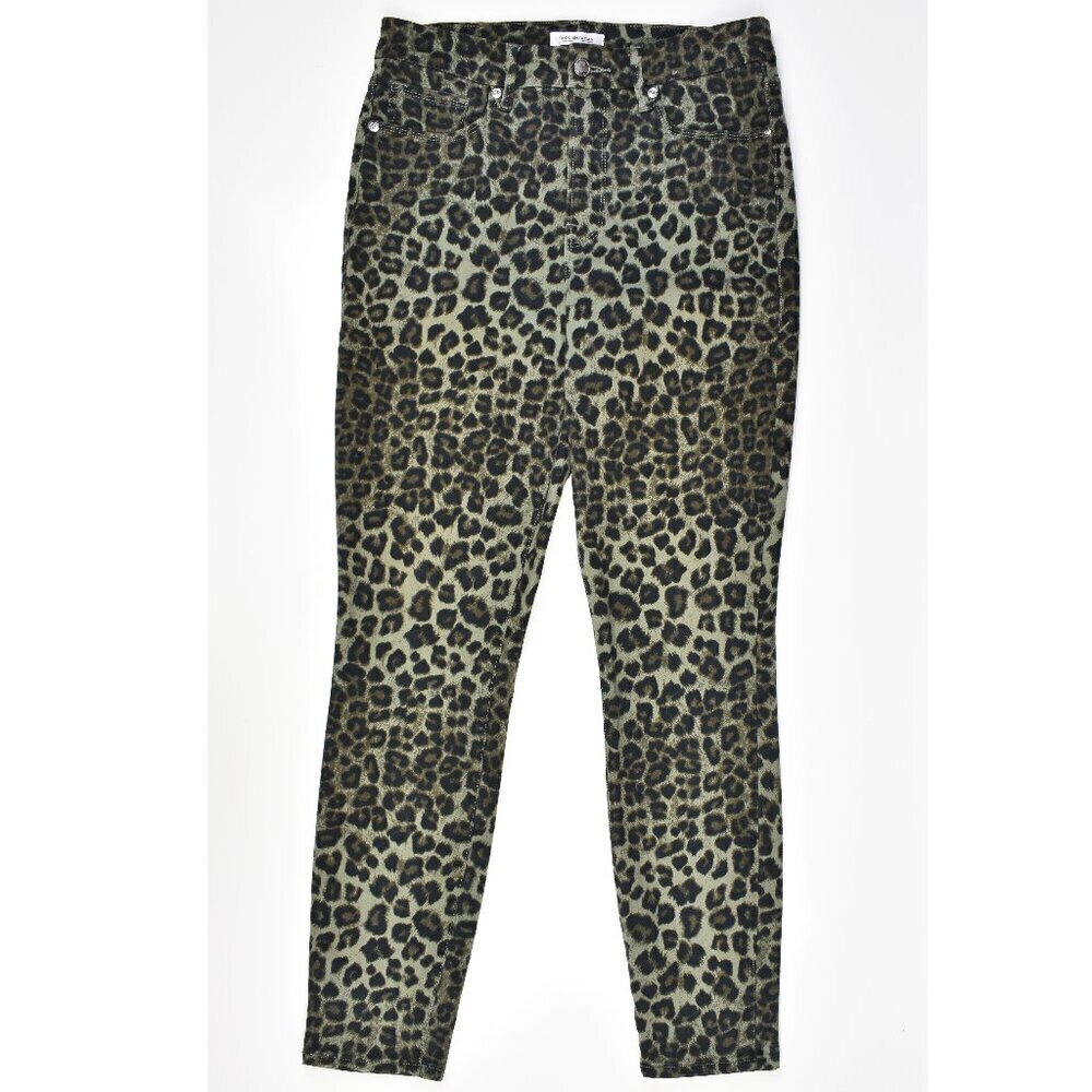 Good American Good Waist Crop Leopard - 8/29